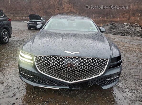 KMTGC4SD4MU045195 2021 GENESIS G80 Gray Vista frontal