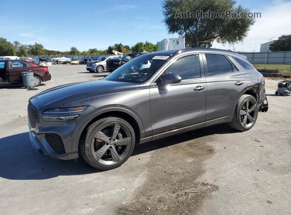 KMUMCDTC2NU041958 2022 GENESIS GV70 Gray Vista tres cuartos delantera izquierda