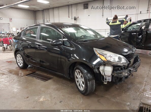 KNADM4A38H6040743 2017 KIA RIO Черный Передняя правая четверть