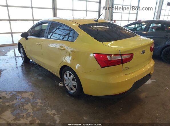KNADM4A3XG6543091 2016 KIA RIO Желтый Задняя левая четверть