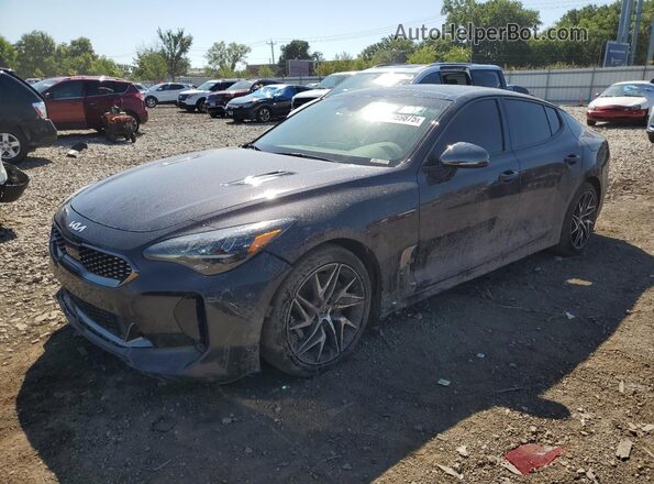 KNAE35LD0P6137517 2023 KIA STINGER Серый Передняя левая четверть
