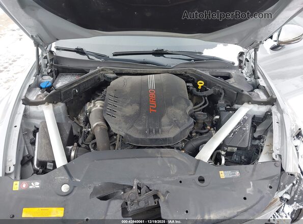 KNAE45LC2L6074077 2020 KIA STINGER Gray უკანა ხედი