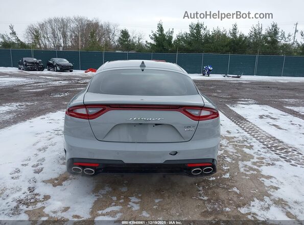 KNAE45LC2L6074077 2020 KIA STINGER Gray 