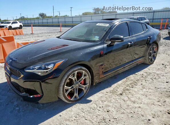KNAE45LC4M6089925 2021 KIA STINGER Black Передня ліва чверть