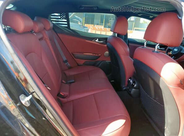 KNAE45LC4M6089925 2021 KIA STINGER Black Вид задніх сидінь