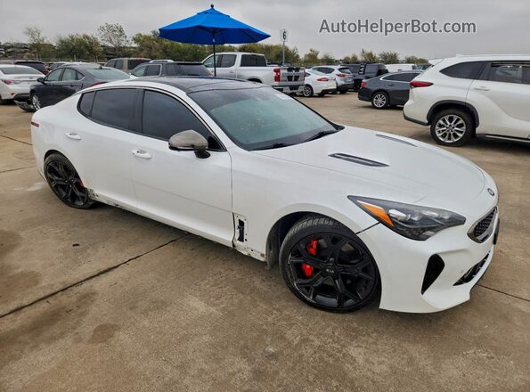 KNAE55LCXM6096228 2021 KIA STINGER Белый Передняя правая четверть