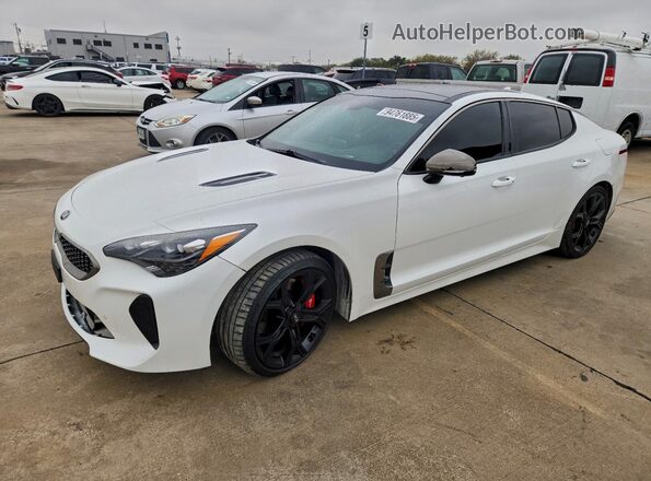 KNAE55LCXM6096228 2021 KIA STINGER Белый Передняя левая четверть