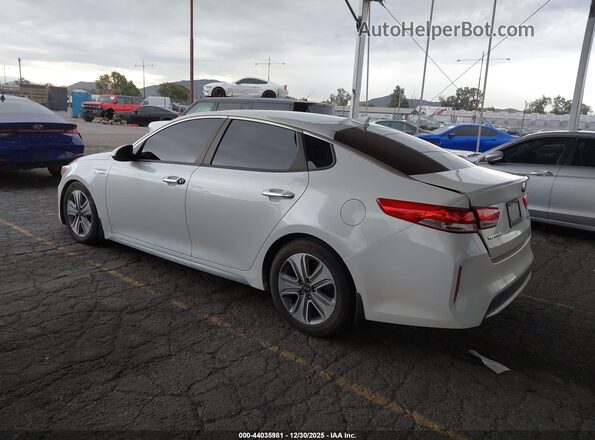 KNAGU4LE2H5014009 2017 KIA OPTIMA HYBRID Белый Задняя левая четверть
