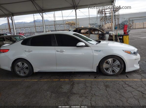 KNAGU4LE2H5014009 2017 KIA OPTIMA HYBRID Белый Вид задней части салона