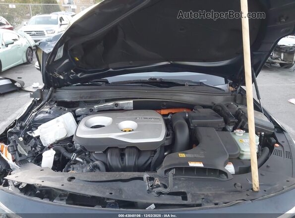 KNAGV4LD5J5022650 2018 KIA OPTIMA PLUG-IN HYBRID Dark Blue Widok z tyłu