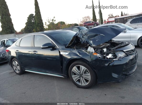 KNAGV4LD5J5022650 2018 KIA OPTIMA PLUG-IN HYBRID Dark Blue Widok wnętrza z tyłu