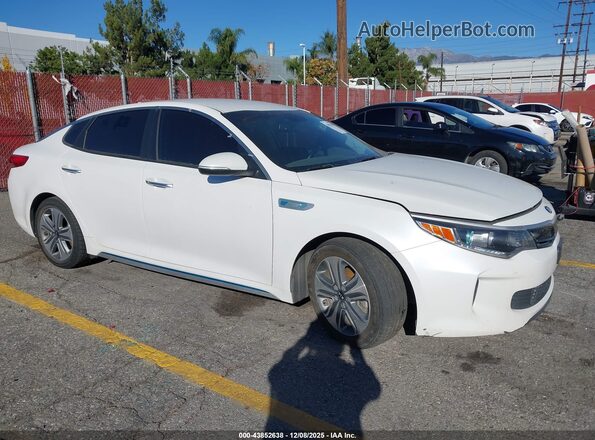 KNAGV4LD6H5017998 2017 KIA OPTIMA PLUG-IN HYBRID Белый Передняя правая четверть