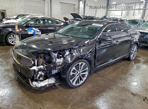 KNALC4J17K5153299 2019 KIA CADENZA Черный Передняя левая четверть