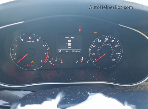 KNALN4D70G5221122 2016 KIA CADENZA White Вид щитка приладів