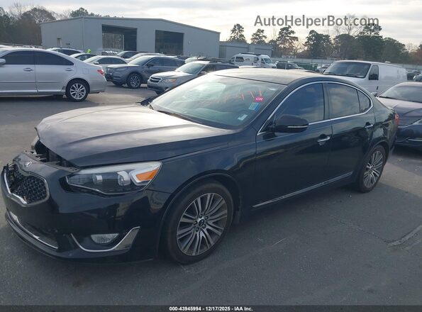 KNALN4D76G5216362 2016 KIA CADENZA Черный Передняя левая четверть