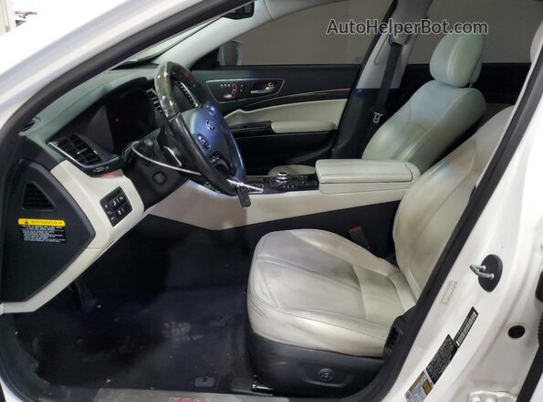 KNALW4D47H6036080 2017 KIA K900 Белый Вид салона спереди