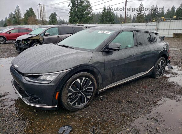 KNDC3DLC8N5069952 2022 KIA EV6 Black Առջևի ձախ երեք քառորդ տեսարան