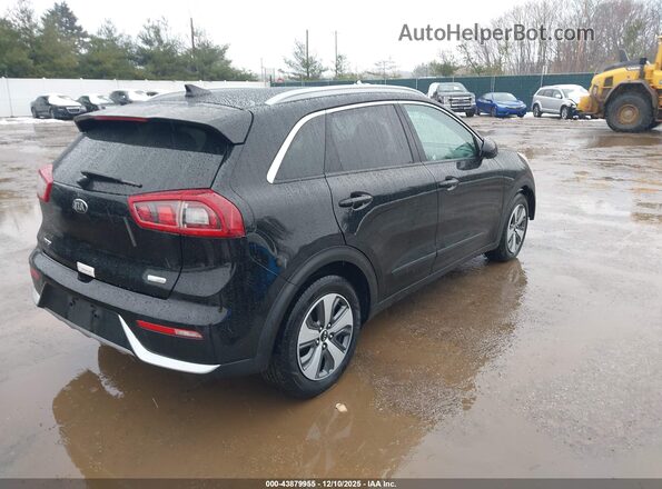KNDCB3LC3J5151420 2018 KIA NIRO Черный Задняя правая четверть