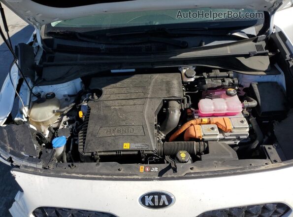 KNDCB3LC3M5471809 2021 KIA NIRO White Vista del compartimento del motor