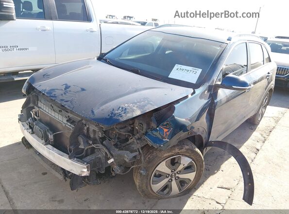 KNDCC3LC1K5346124 2019 KIA NIRO Синий Передняя левая четверть