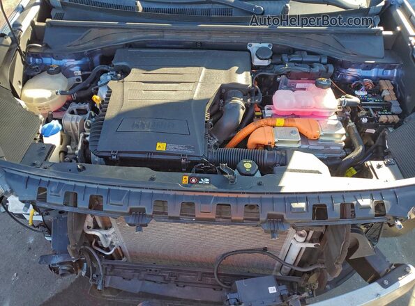 KNDCC3LC5M5468231 2021 KIA NIRO Синий Вид подкапотного пространства