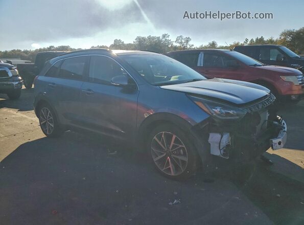 KNDCC3LC5M5468231 2021 KIA NIRO Синий Передняя правая четверть