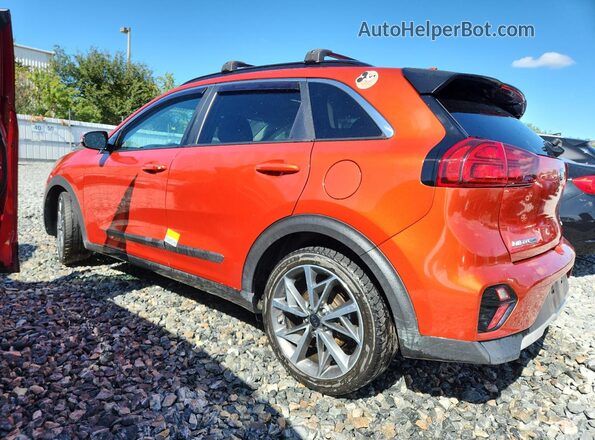 KNDCC3LC5M5480573 2021 KIA NIRO Оранжевый Задняя левая четверть
