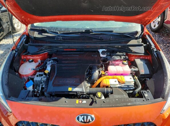 KNDCC3LC5M5480573 2021 KIA NIRO Оранжевый Вид подкапотного пространства