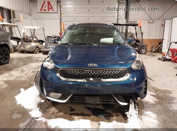 KNDCC3LC6H5066045 2017 KIA NIRO Синий Вид задней части салона