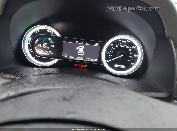 KNDCD3LD8K5304796 2019 KIA NIRO PLUG-IN HYBRID Gray Widok tylnych siedzeń