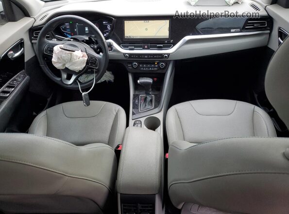 KNDCE3LC1M5483514 2021 KIA NIRO White Առջևի վահանակի տեսք