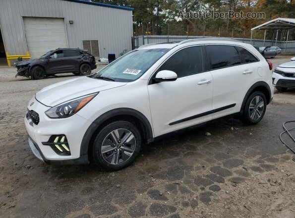 KNDCE3LC1M5483514 2021 KIA NIRO White Առջևի ձախ երեք քառորդ տեսարան