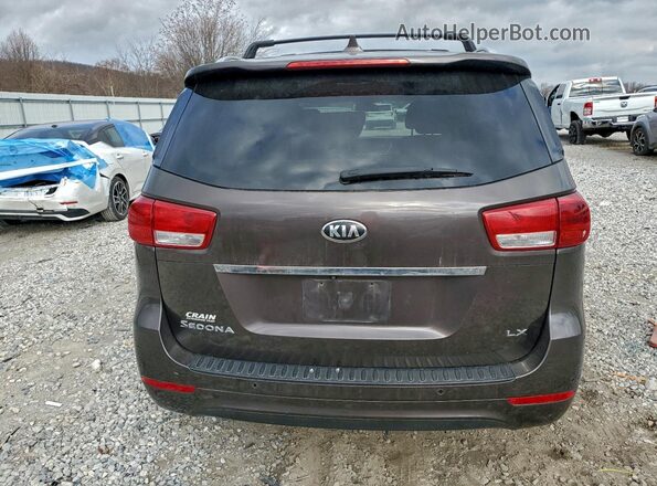 KNDMB5C10G6134866 2016 KIA SEDONA Brown Vista trasera