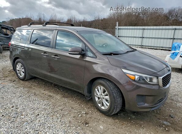 KNDMB5C10G6134866 2016 KIA SEDONA Brown Delantero derecho