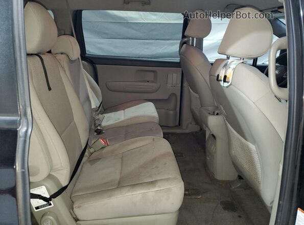 KNDMB5C10L6587413 2020 KIA SEDONA Black Widok wnętrza z tyłu