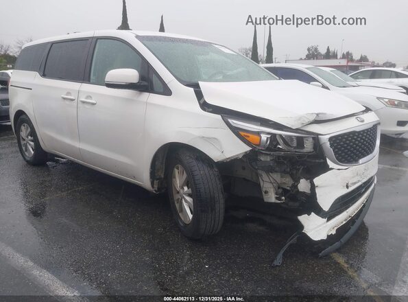 KNDMB5C11J6373107 2018 KIA SEDONA White Przód prawy
