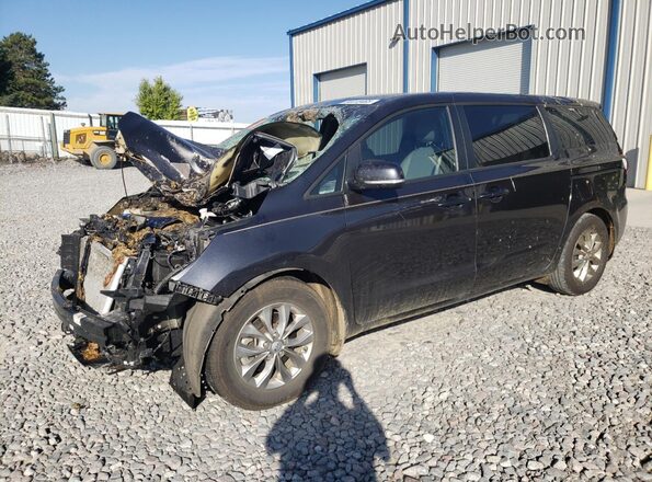 KNDMB5C13M6667869 2021 KIA SEDONA Charcoal Vista tres cuartos delantera izquierda