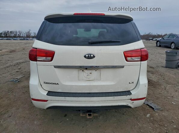 KNDMB5C15G6199129 2016 KIA SEDONA Белый Вид сзади