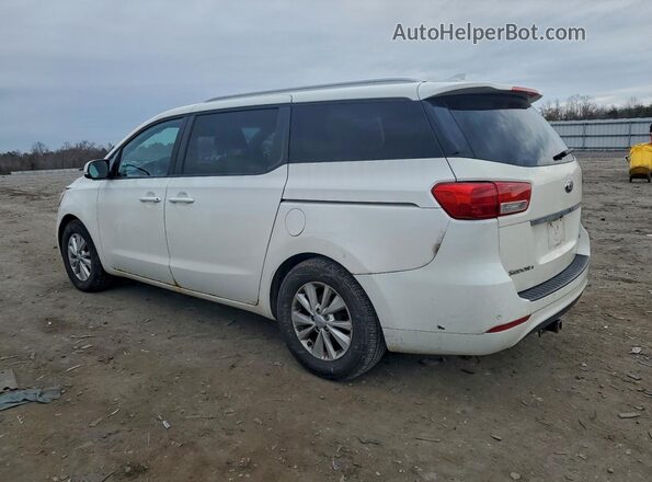 KNDMB5C15G6199129 2016 KIA SEDONA Белый Задняя левая четверть