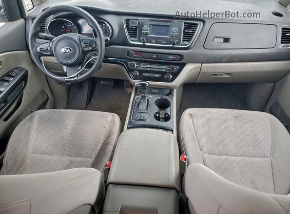 KNDMB5C15G6199129 2016 KIA SEDONA Белый Вид панели приборов