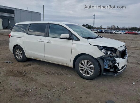 KNDMB5C15G6199129 2016 KIA SEDONA Белый Передняя правая четверть