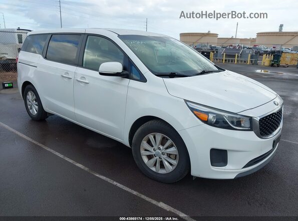 KNDMB5C15J6378858 2018 KIA SEDONA Белый Передняя правая четверть