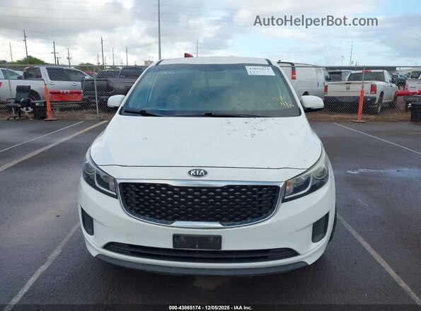 KNDMB5C15J6378858 2018 KIA SEDONA Белый Вид щитка приборов