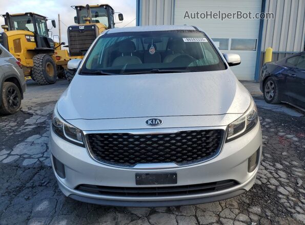 KNDMB5C16G6177852 2016 KIA SEDONA Gray Widok z przodu