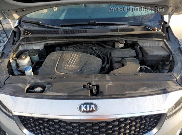 KNDMB5C16G6177852 2016 KIA SEDONA Gray Widok komory silnika
