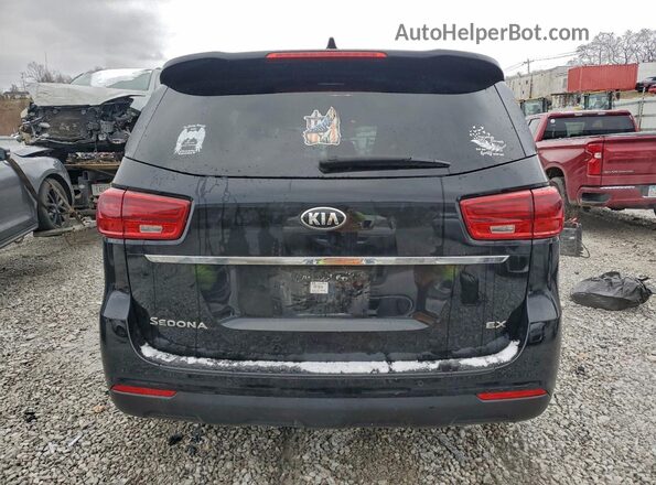 KNDMB5C16K6562272 2019 KIA SEDONA Черный Вид сзади