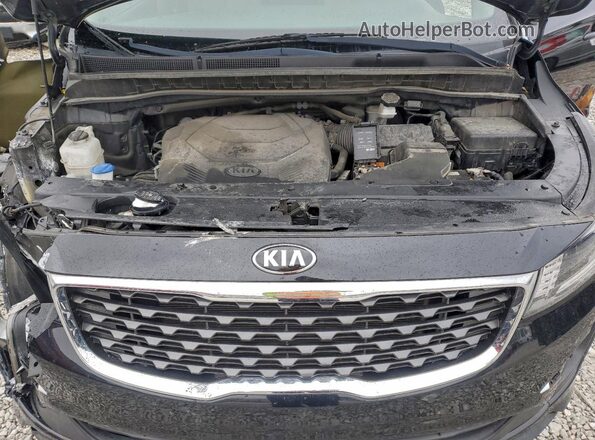 KNDMB5C16K6562272 2019 KIA SEDONA Черный Вид подкапотного пространства