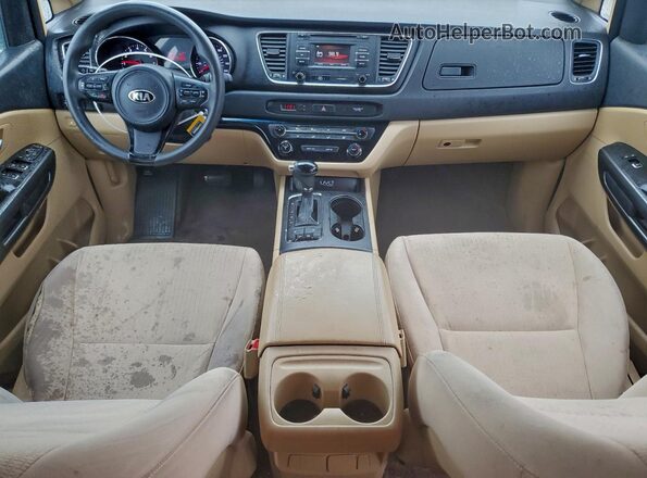 KNDMB5C18G6102604 2016 KIA SEDONA Burgundy წინა პანელის ხედი