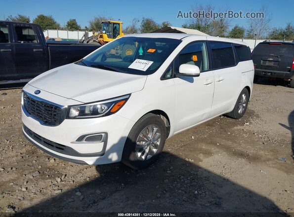 KNDMB5C18M6675191 2021 KIA SEDONA White Vista tres cuartos delantera izquierda