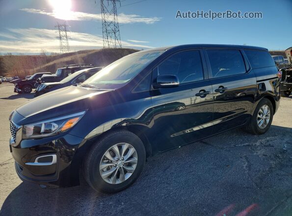 KNDMB5C19M6673725 2021 KIA SEDONA Black Vista tres cuartos delantera izquierda